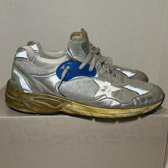 Golden goose men’s running dad, silver white and blue size 45 - Picture 7 of 9